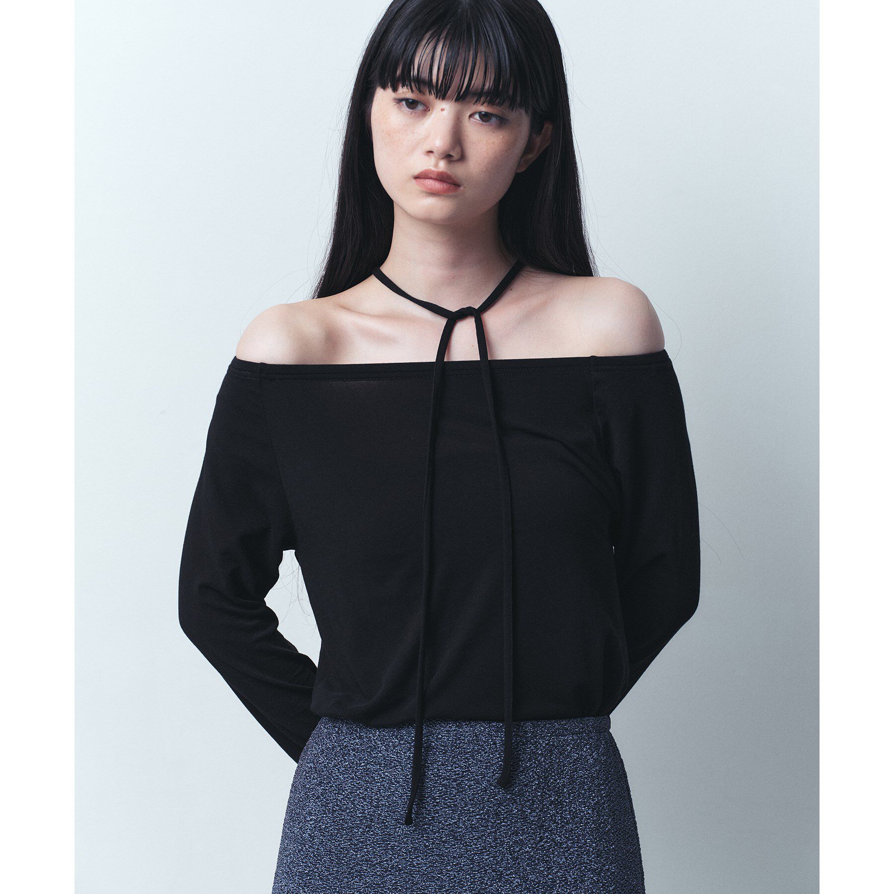 CODE A「off－shoulder jersey top」|Tシャツ・カットソー|