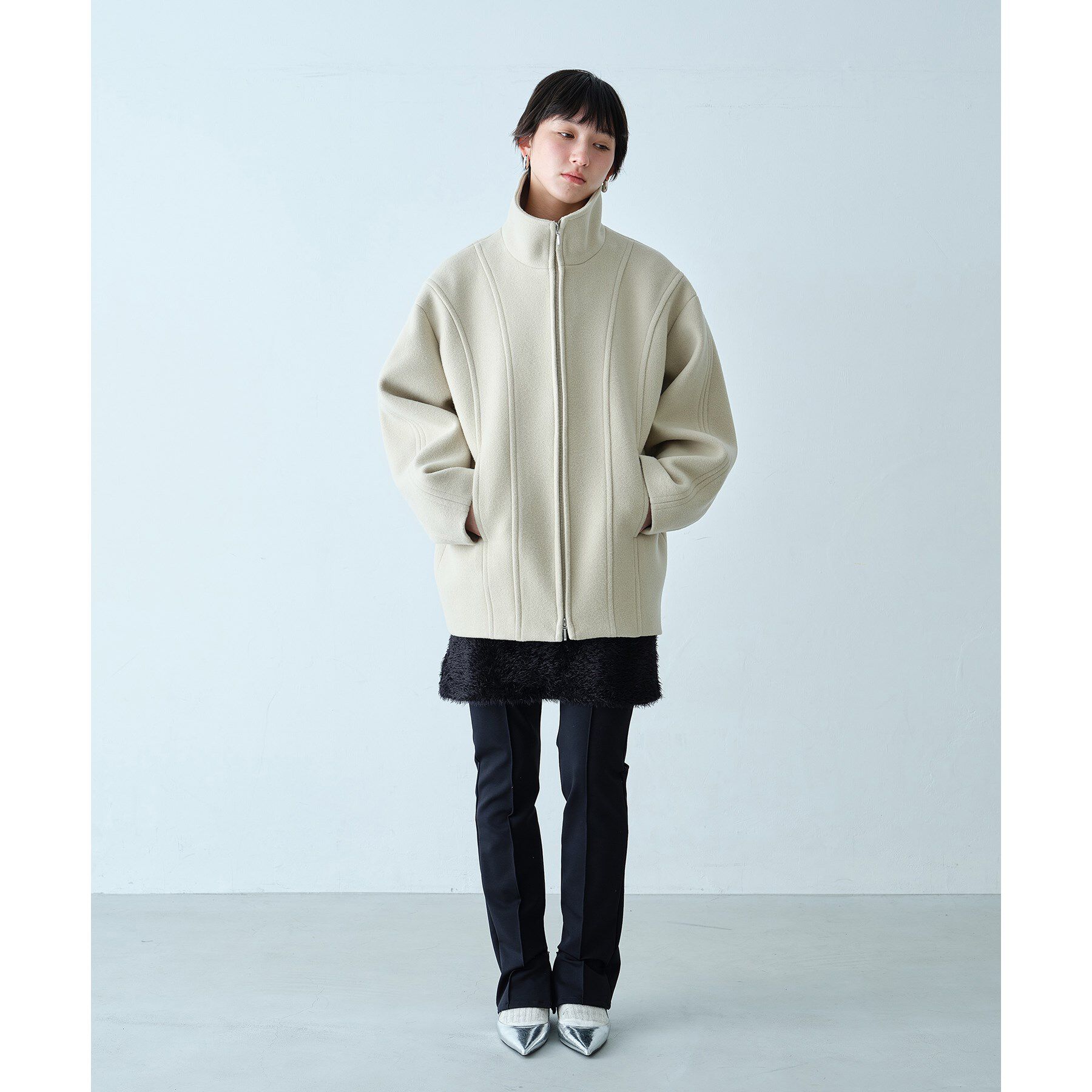CODE A「wool volume short coat」|その他|