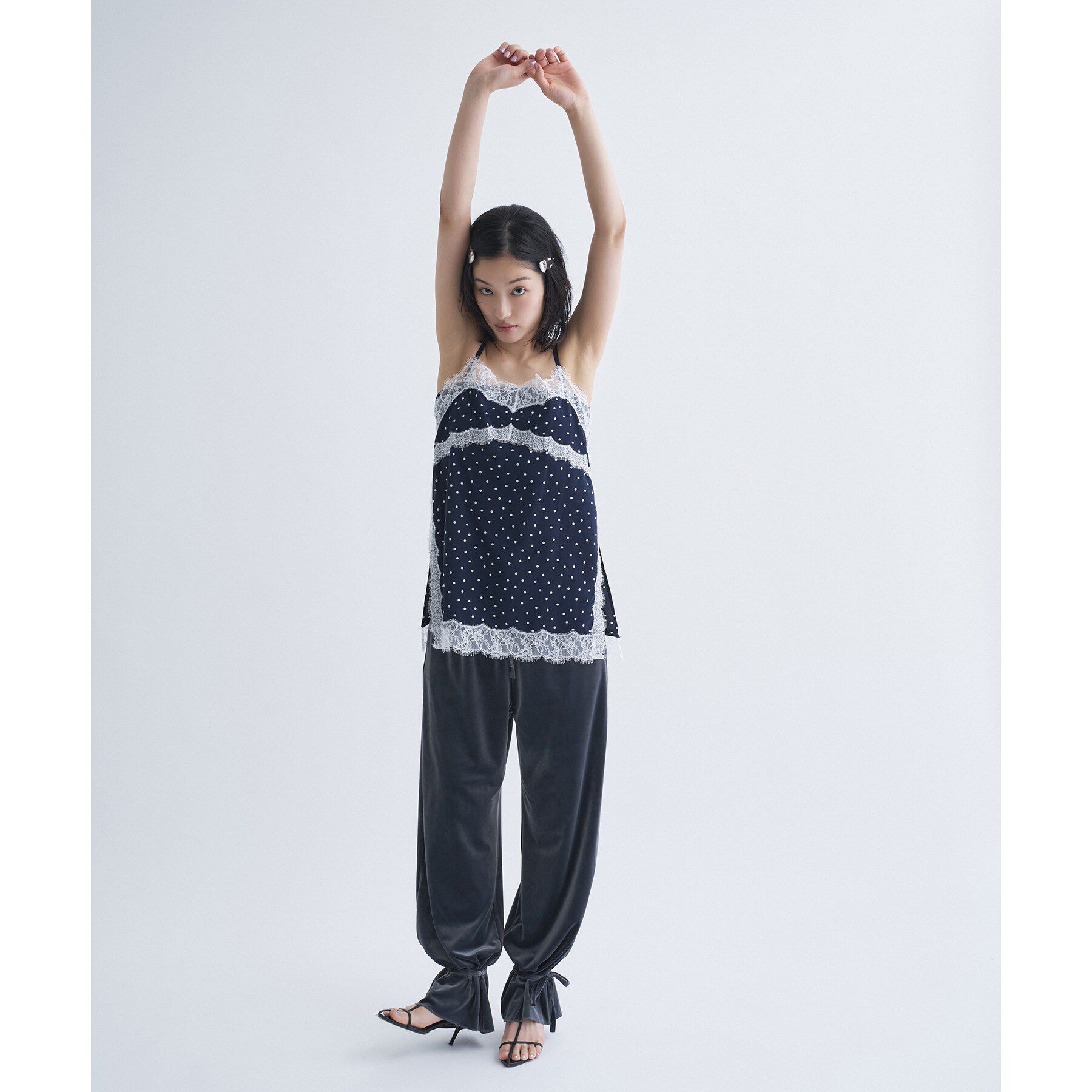 CODE A「dot lingerie lace cami」|キャミソール|