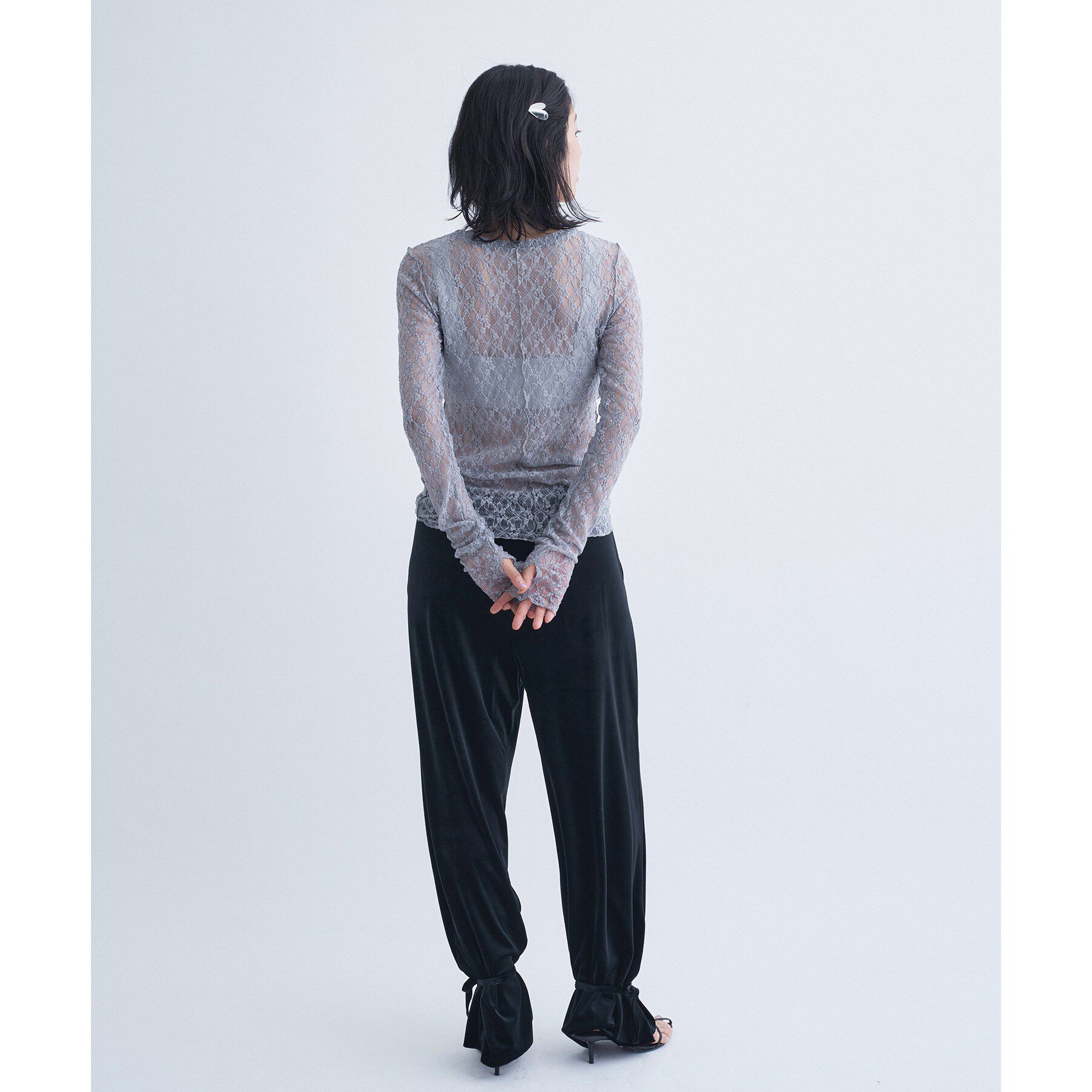 CODE A「【ReRe】stretch lace tops」|Tシャツ・カットソー|