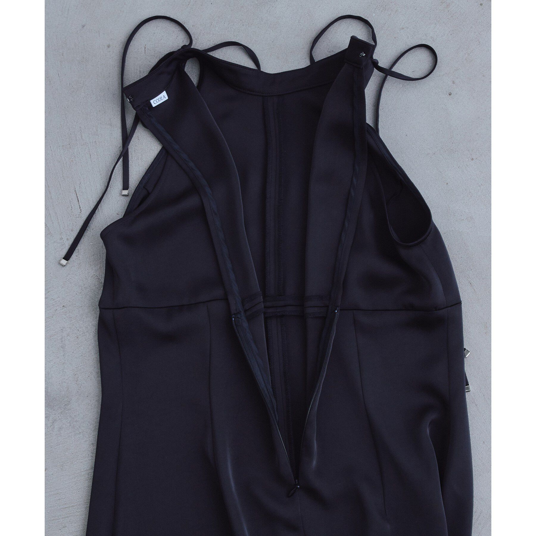 CODE A「ribbon satin dress」|ワンピース|