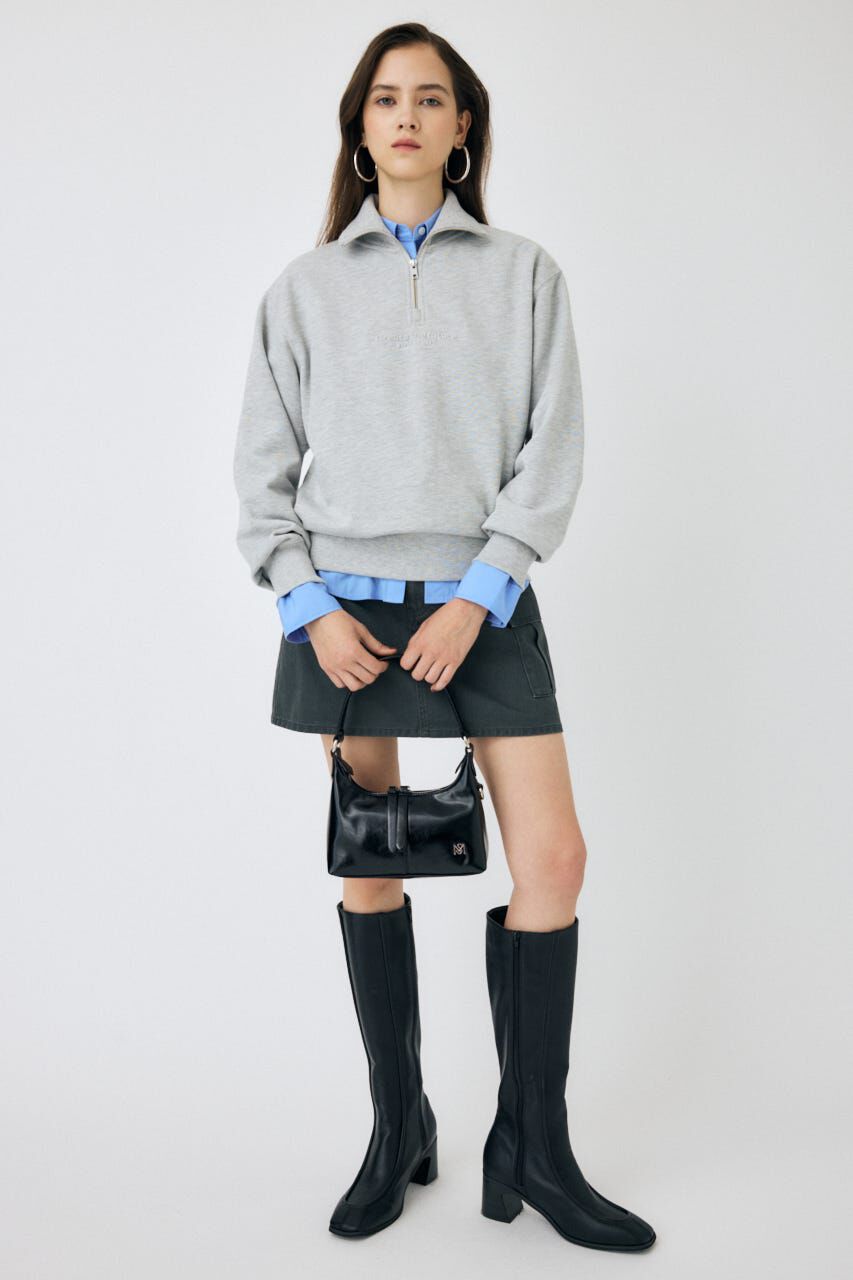 MOUSSY「FADE HALF ZIP トップス」|パーカー|
