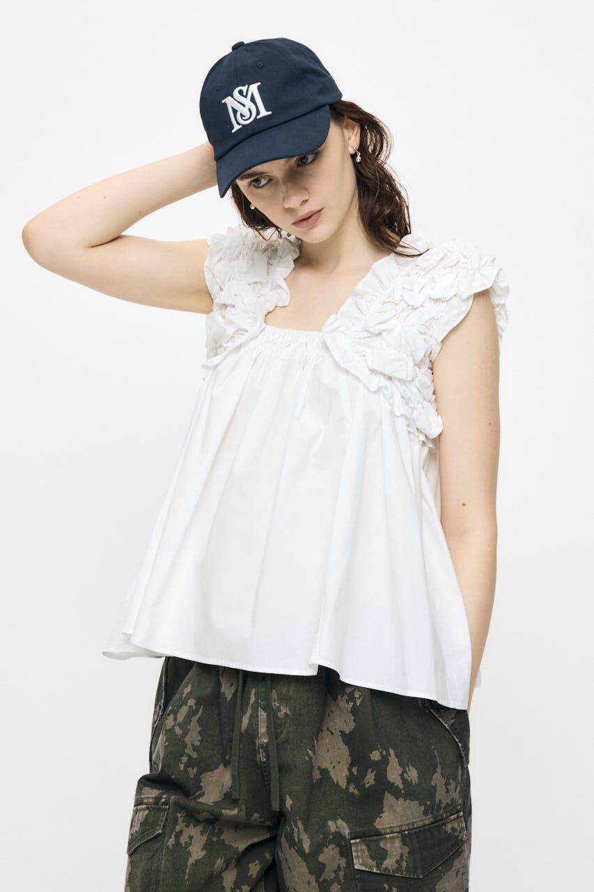 MOUSSY「F/PEARL DROP HOOP イヤリング」|ピアス|