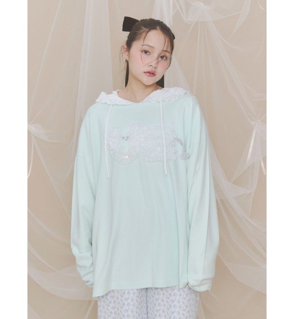 merry jenny「inu！？チュールロンTee」|Tシャツ・カットソー|ミントグリーン