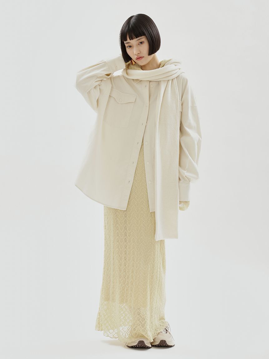 emmi atelier「コーデュロイオーバーシャツ」|シャツ・ブラウス|
