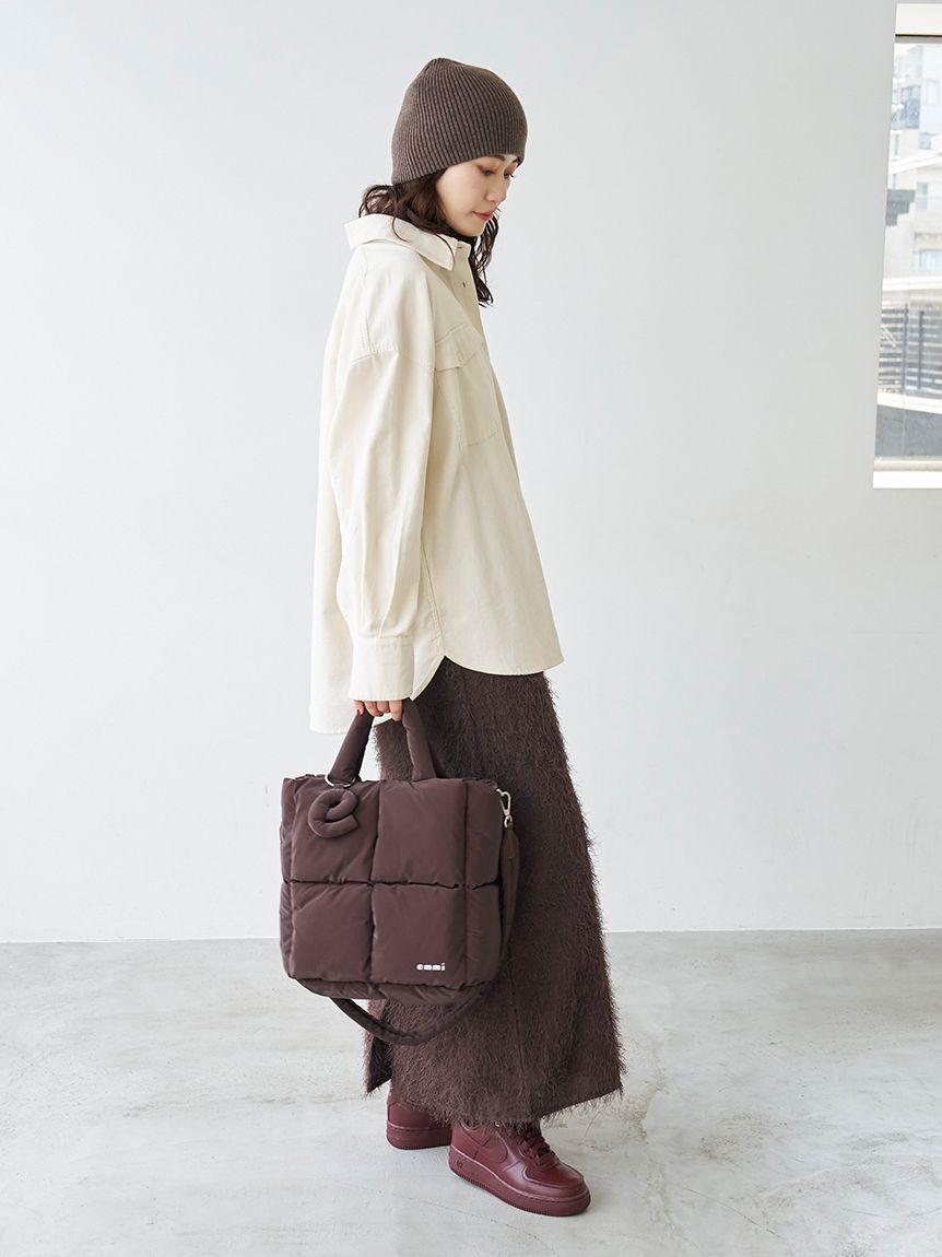emmi atelier「コーデュロイオーバーシャツ」|シャツ・ブラウス|
