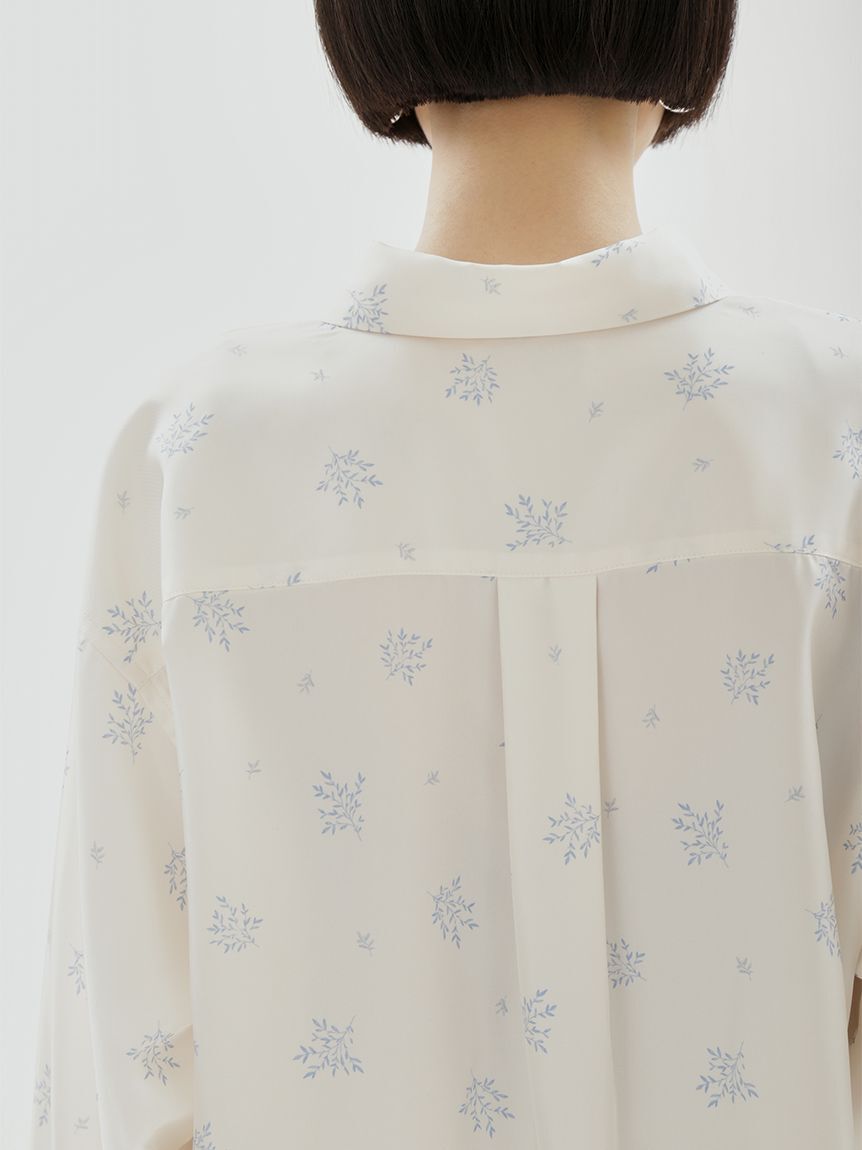 emmi atelier「フラワープリントシャツ&times;スカーフセット【セットアップ対応】」|シャツ・ブラウス|