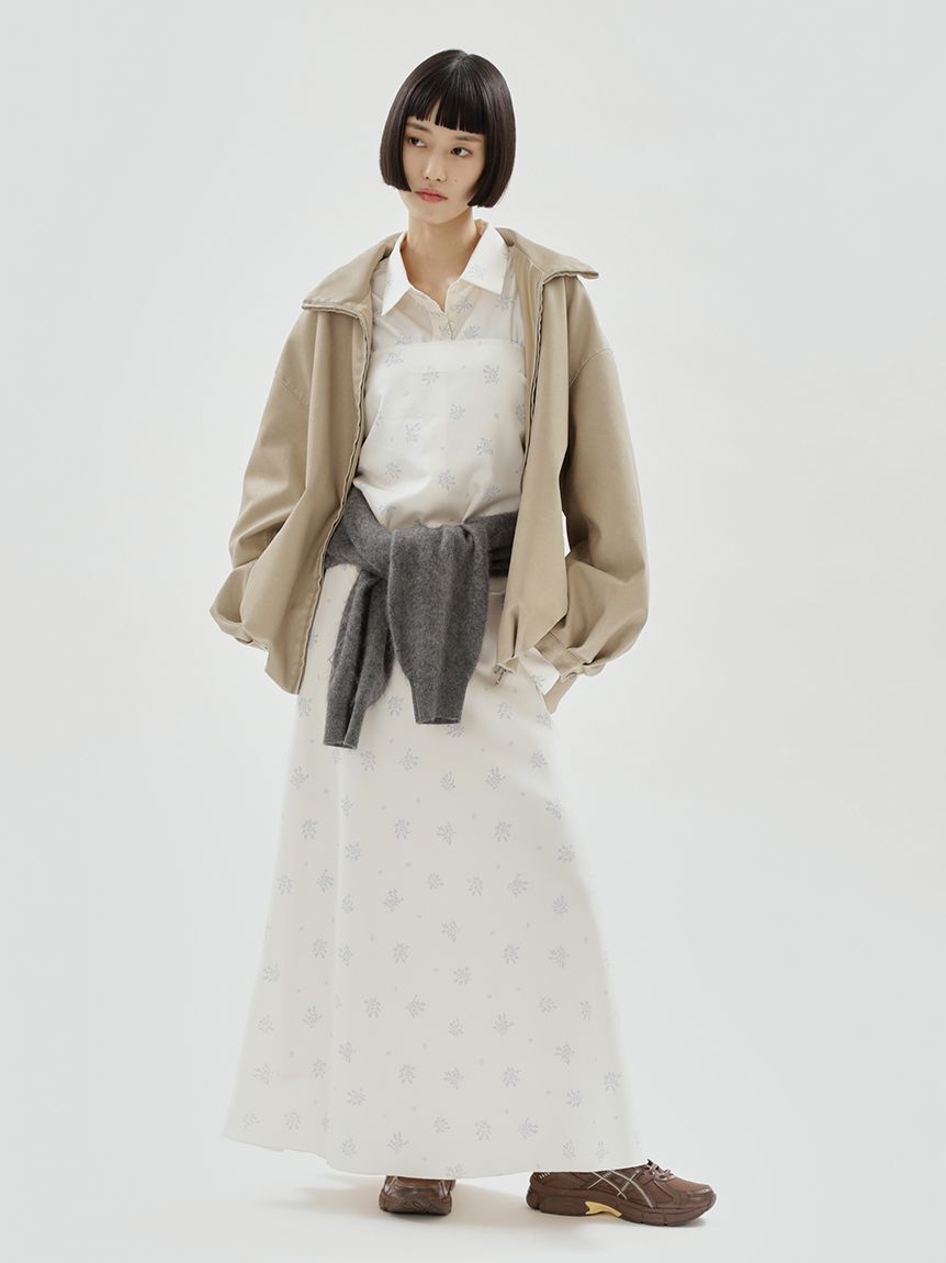 emmi atelier「フラワープリントシャツ&times;スカーフセット【セットアップ対応】」|シャツ・ブラウス|