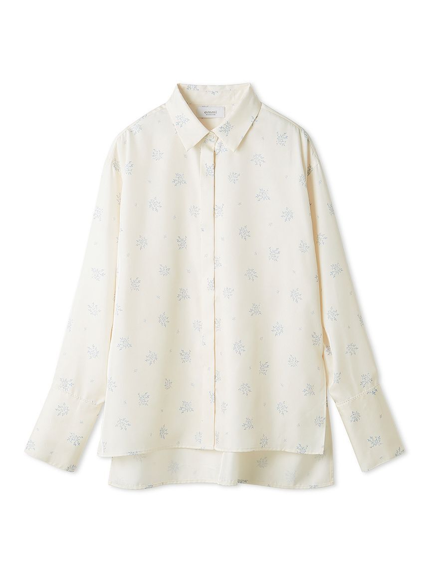 emmi atelier「フラワープリントシャツ&times;スカーフセット【セットアップ対応】」|シャツ・ブラウス|