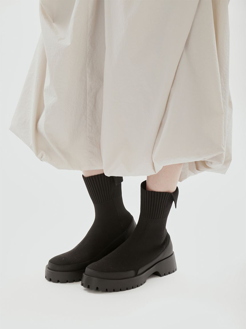 emmi atelier「ecoニットブーツ」|ショートブーツ|