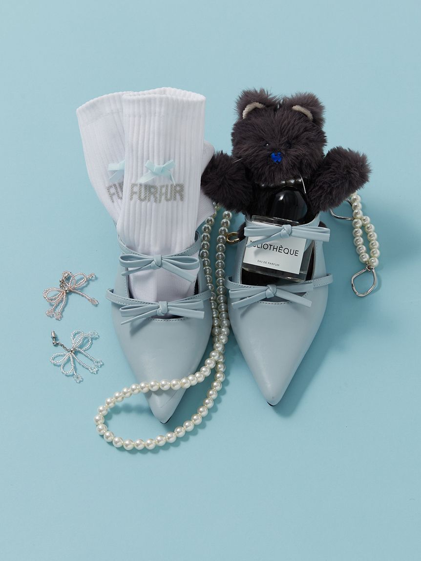 FURFUR「【限定カラー】リボンロゴソックス」|ソックス|