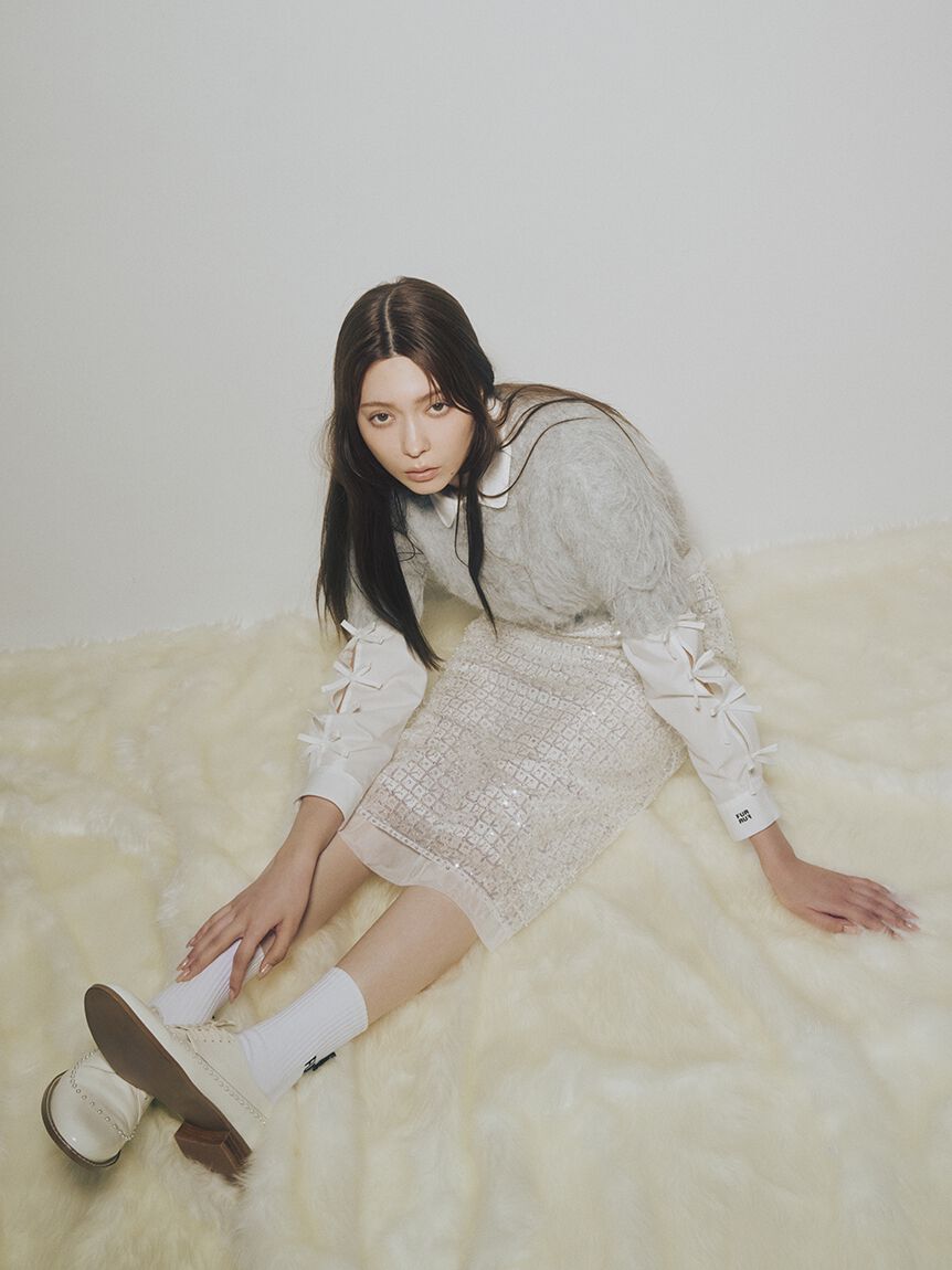 FURFUR「【限定カラー】リボンロゴソックス」|ソックス|