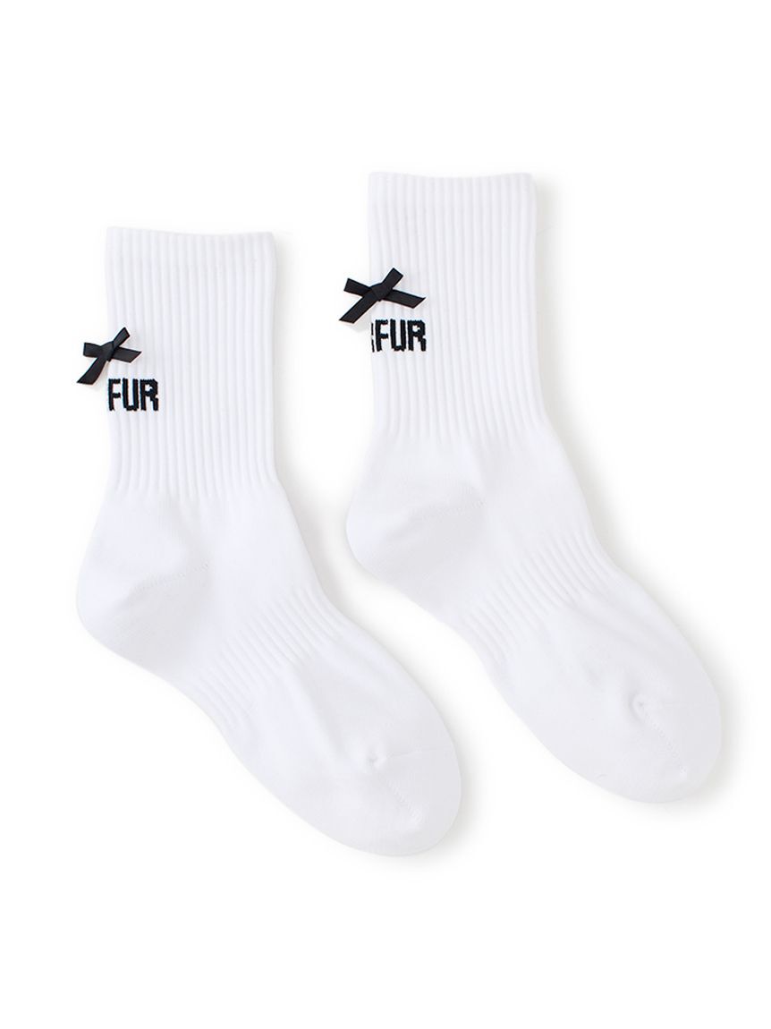 FURFUR「【限定カラー】リボンロゴソックス」|ソックス|
