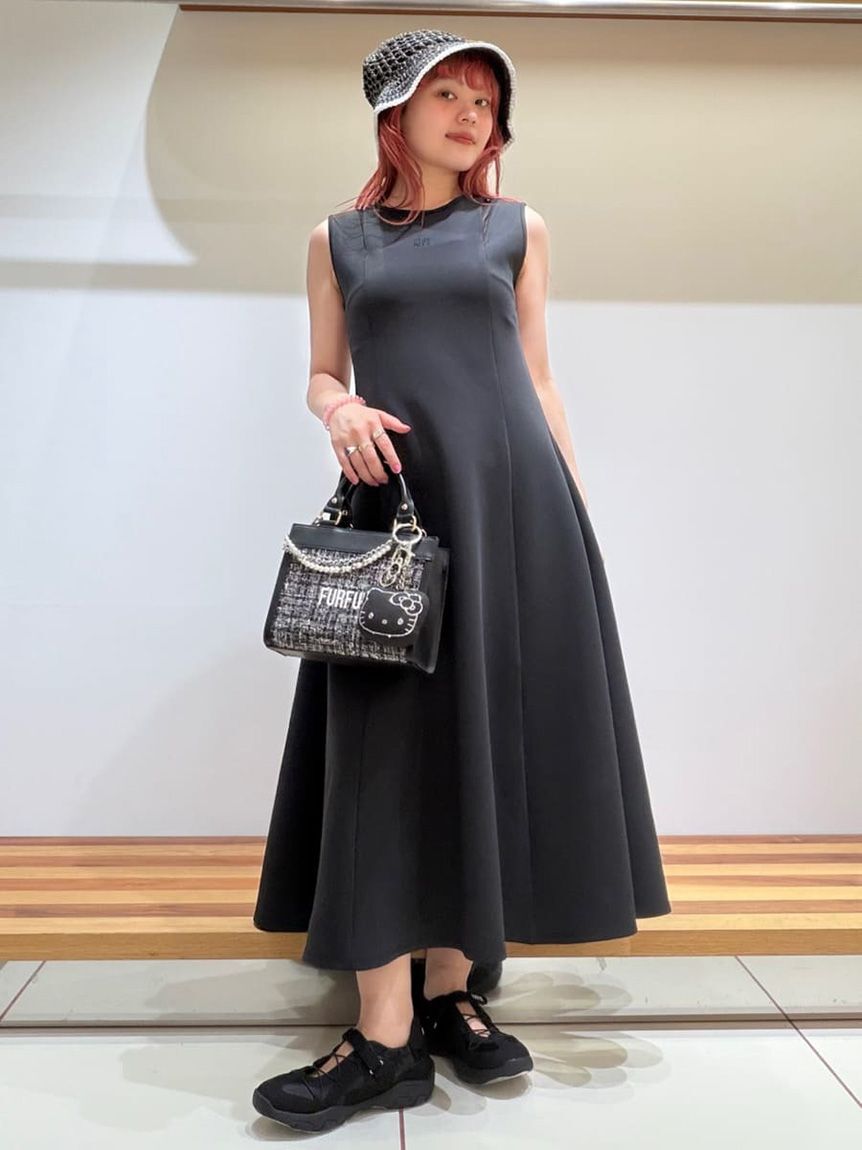 FURFUR「ロゴ刺繍ノースリーブカットワンピース」|ワンピース|