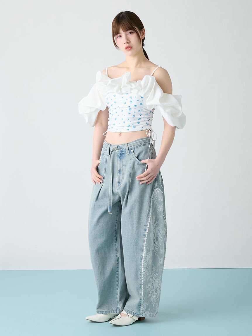 FURFUR「【WEB限定カラー】フリルオフショルセットスウィムウェア」|その他|