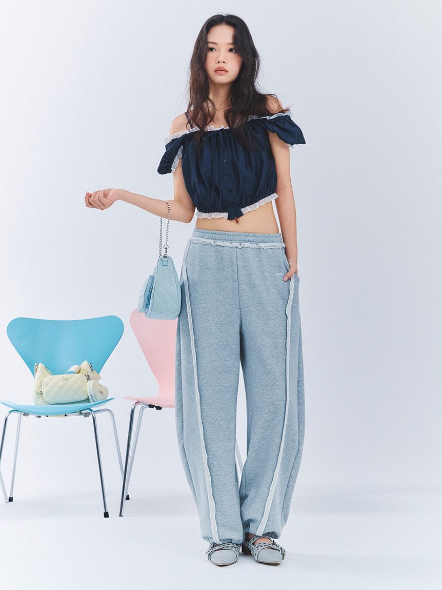 FURFUR「【WEB・一部店舗限定カラー】スウェットワイドパンツ」|チノ|