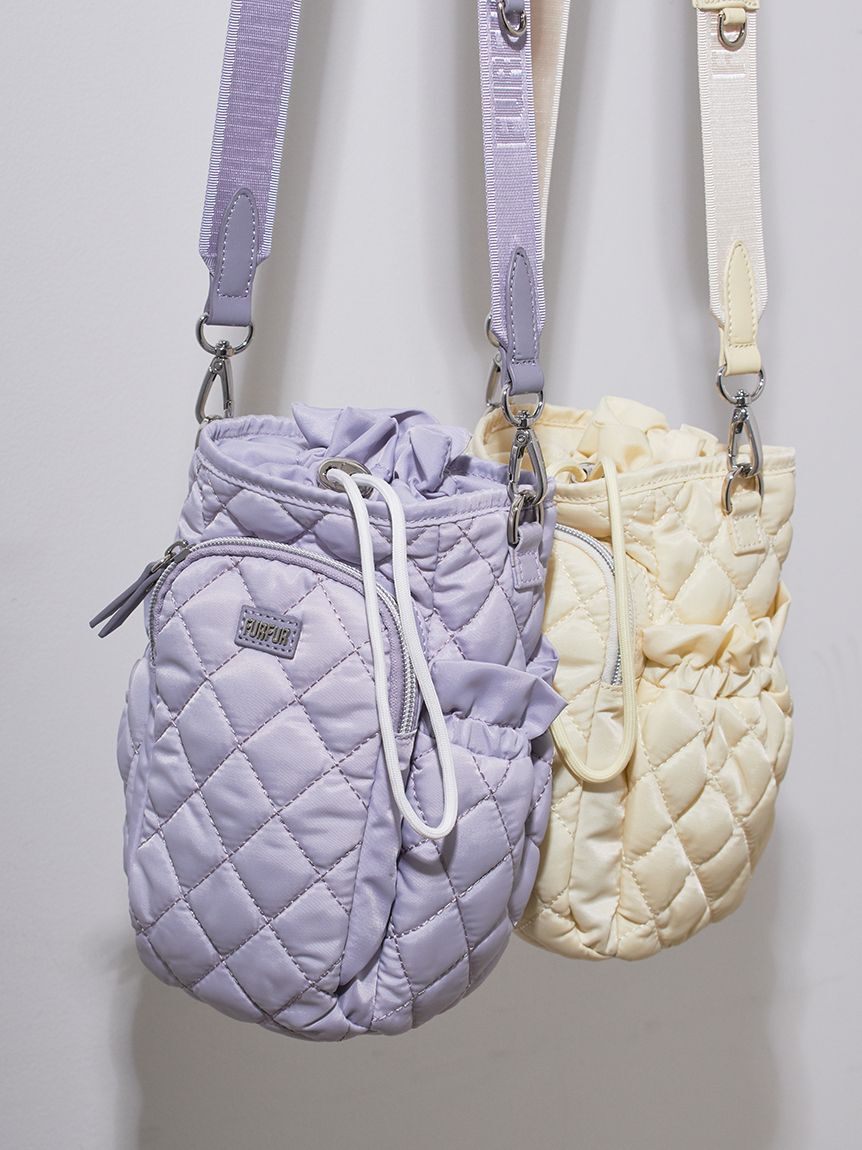 FURFUR「＜500mlボトル収納可能＞2WAY撥水ナイロンキルティングショルダーバッグ【WEB限定カラー】」|ショルダー・メッセンジャー|