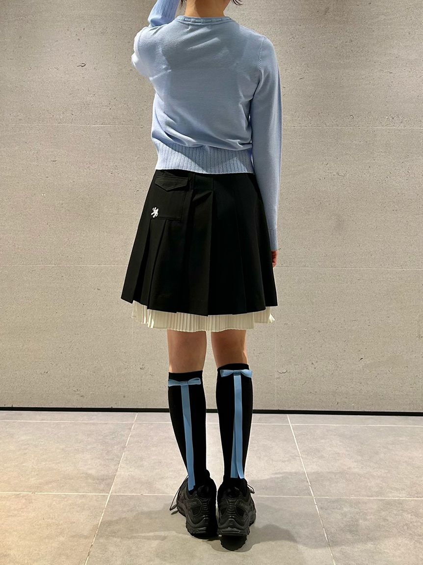 LILY BROWN「【LILY BROWN&times;Hearts2Hearts】リボンロゴハイソックス」|ソックス|