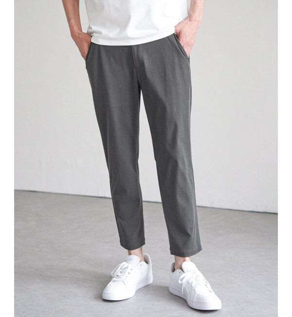 ikka「【雑誌MonoMax5月号掲載】GOKU楽パンツ EASY STRETCH 冷感アンクル「小泉孝太郎さん着用モデル」」|スラックス|