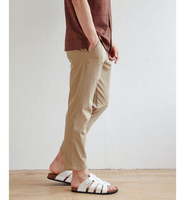 ikka「【雑誌MonoMax5月号掲載】GOKU楽パンツ EASY STRETCH 冷感アンクル「小泉孝太郎さん着用モデル」」|スラックス|