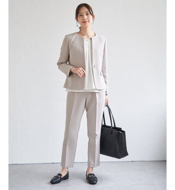 IKKA LOUNGE「【洗濯機で洗える／セットアップ対応】ウォッシャブルテーパードパンツ」|その他|