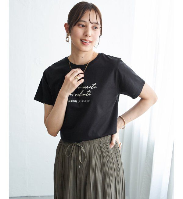 ikka「冷感ロゴフォトプリントTシャツ」|Tシャツ・カットソー|