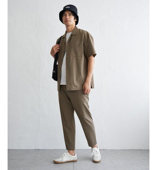 ikka「【MonoMax &times; 小泉孝太郎】Reflax(R)冷感UVイージーアンクルパンツ「小泉孝太郎さん着用モデル」」|スラックス|