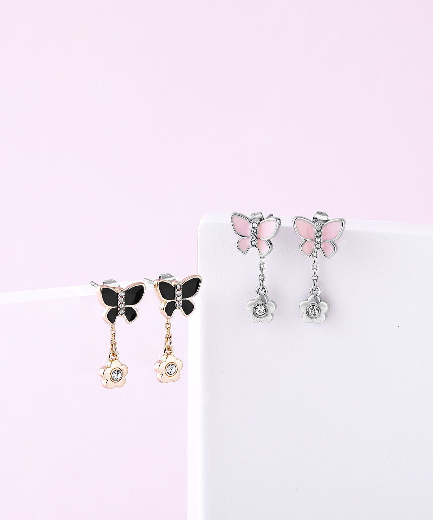MARY QUANT「バタフライリボン ピアス」|ピアス|