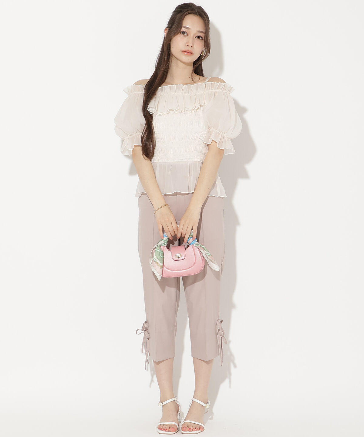 WILLSELECTION「サイドリボンクロップドパンツ」|その他|