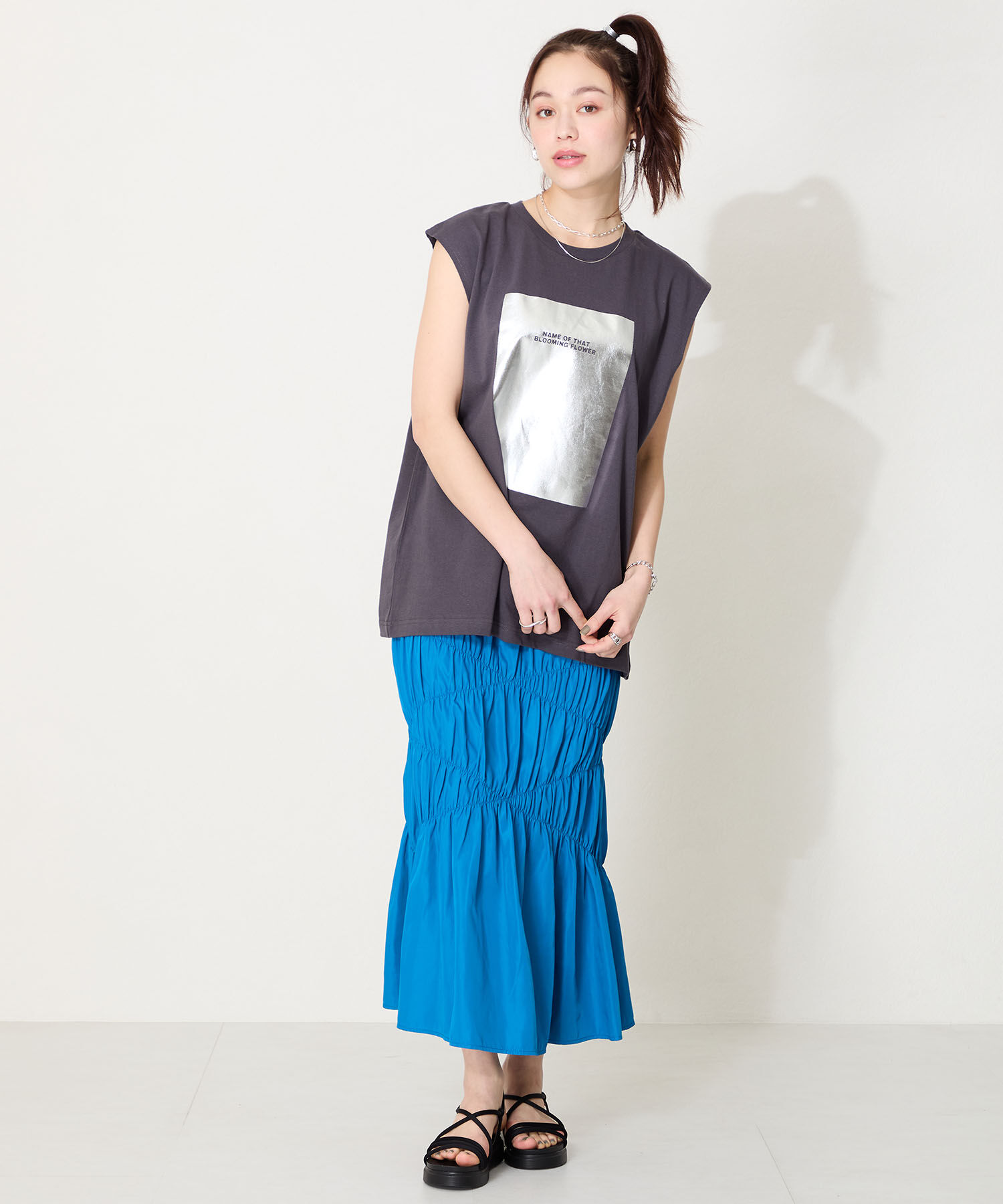 ORiental TRaffic「【 WEB限定 】チューブ ストラップ スポーツサンダル /55204 厚底 スポサン 人気 夏」|サンダル|