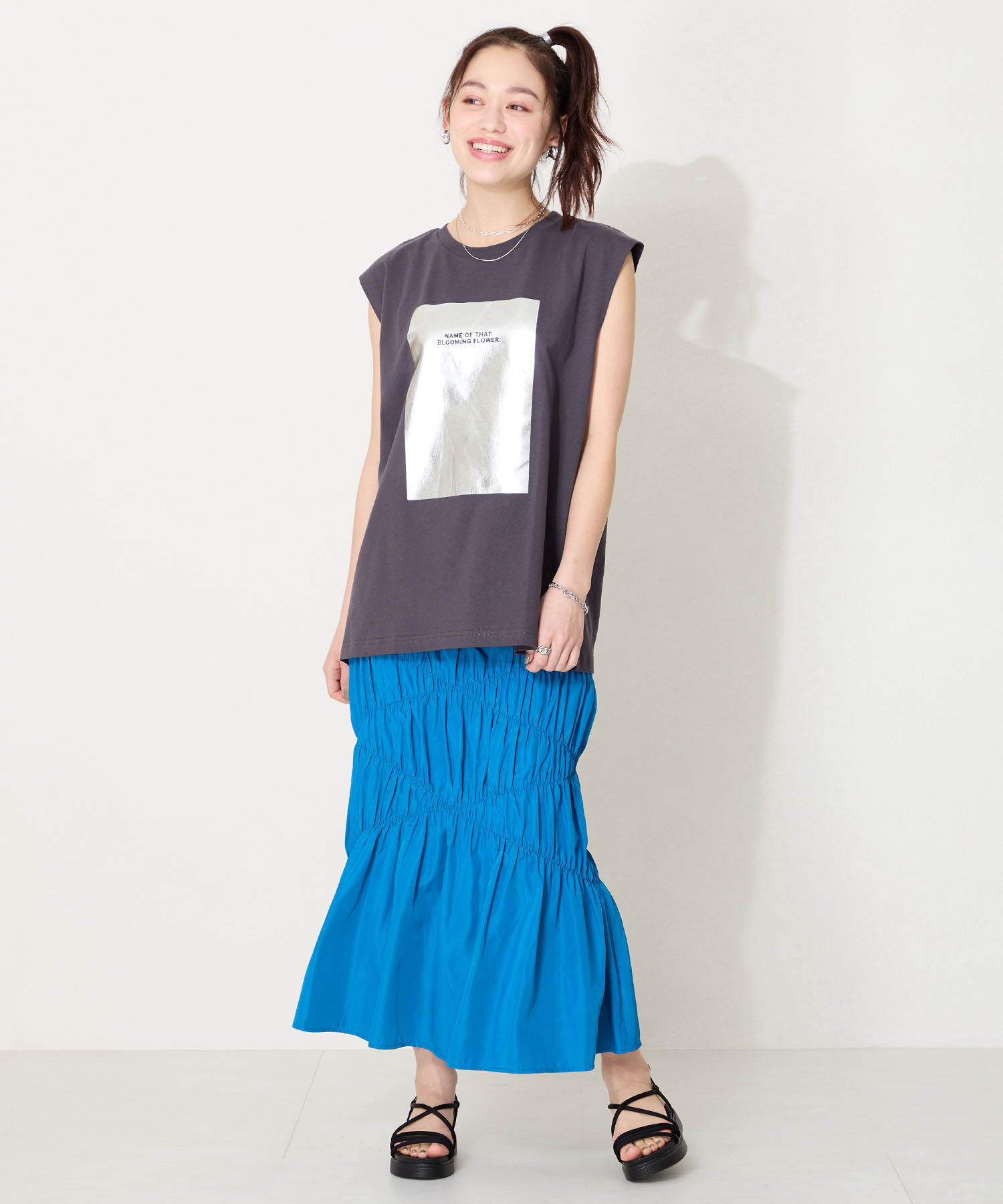 ORiental TRaffic「【 WEB限定 】チューブ ストラップ スポーツサンダル /55204 厚底 スポサン 人気 夏」|サンダル|