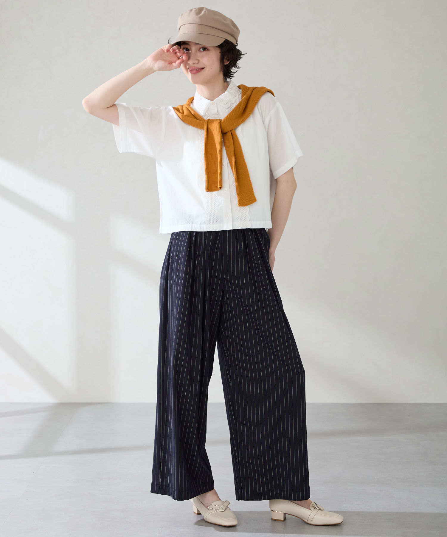 ORiental TRaffic「【WEB限定】リボンデザイン 甲深パンプス /55301 ヒール3.5ｃｍ ヒールローファー」|パンプス|