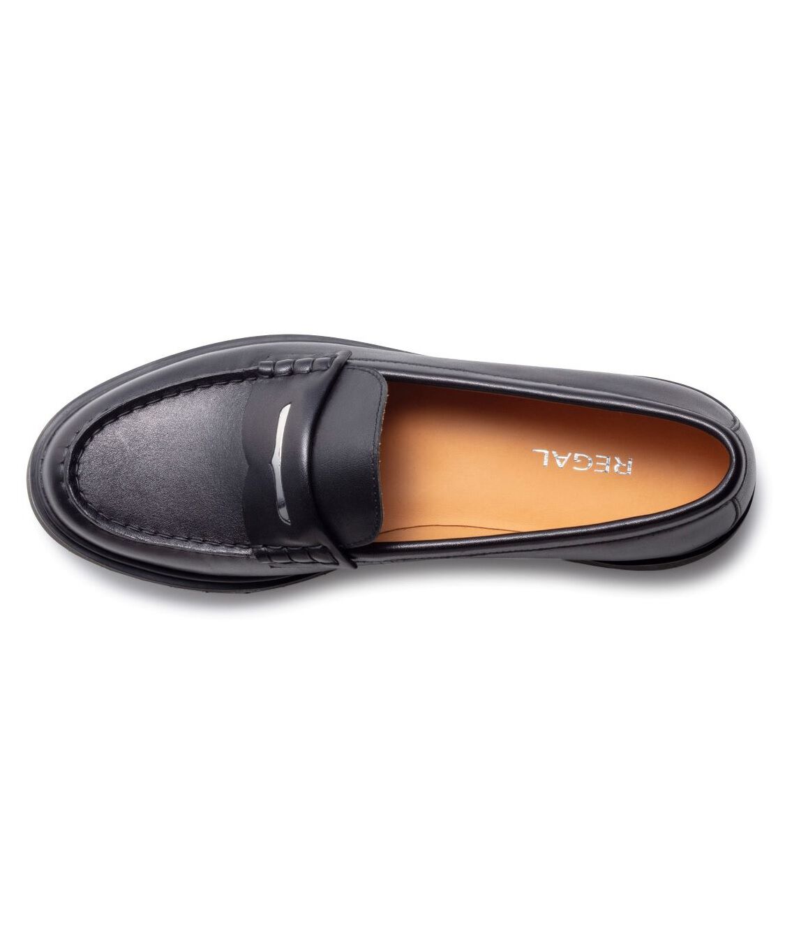 REGAL SHOES「REGAL メタルプレートローファー【ヒール30mm】　商品コード：F79RBJ」|ローファー|