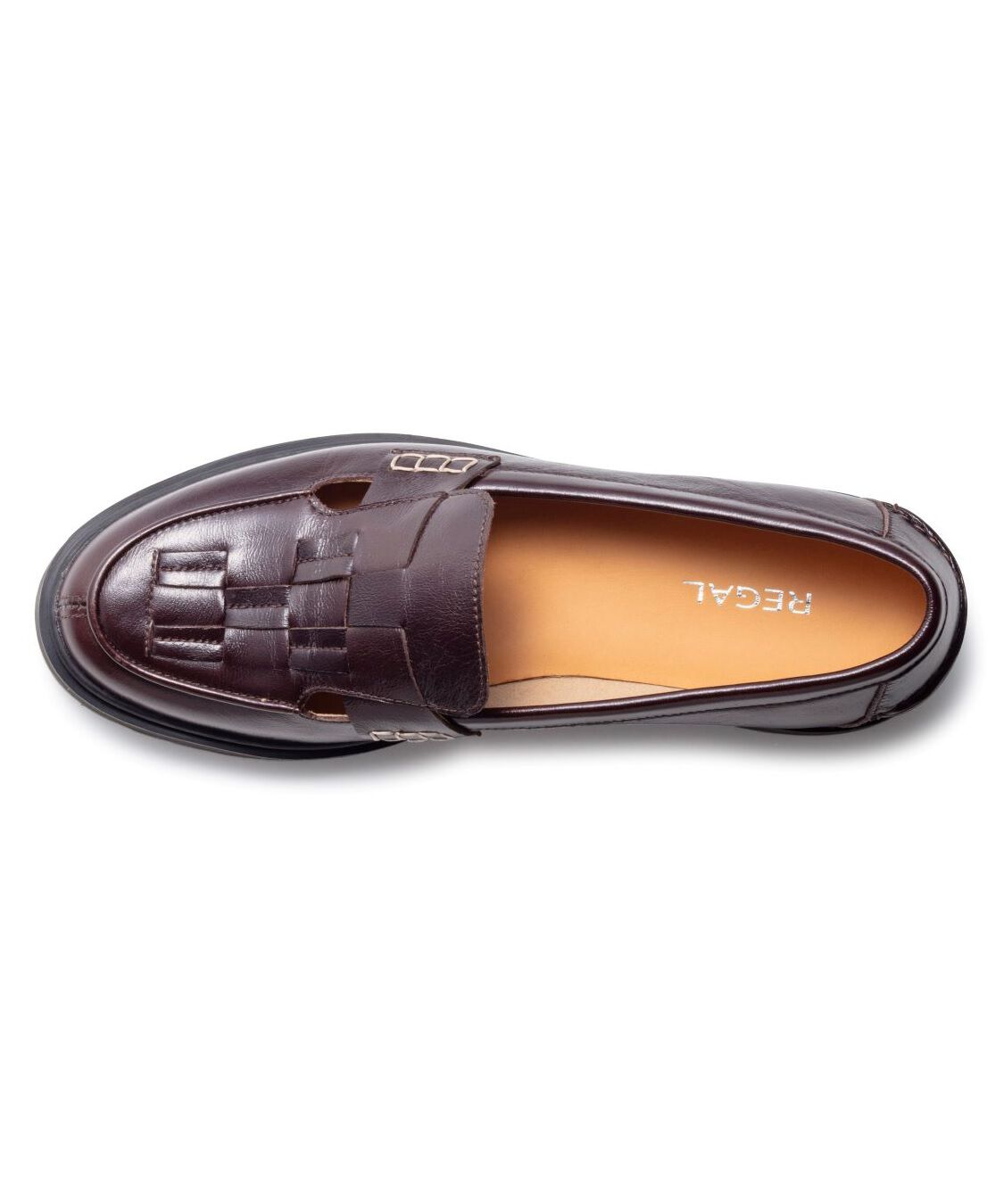 REGAL SHOES「REGAL イントレチャートローファー【ヒール30mm】　商品コード：F80RAG」|ローファー|