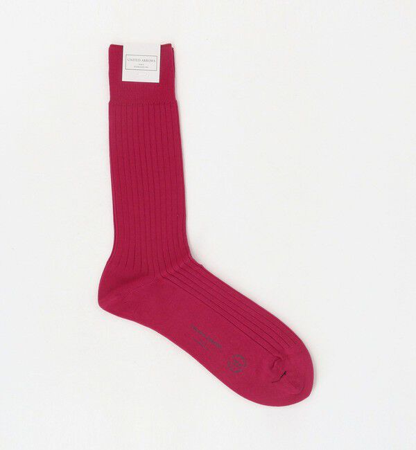 UNITED ARROWS「 カラー リブソックス」|ソックス|RED