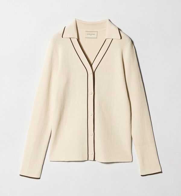 UNITED ARROWS「スキッパー リブカーディガン ‐ウォッシャブル‐」|カーディガン|