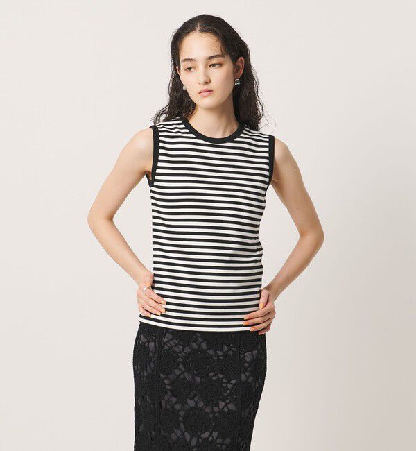 UNITED ARROWS「コットン フライス ノースリーブトップス」|Tシャツ・カットソー|