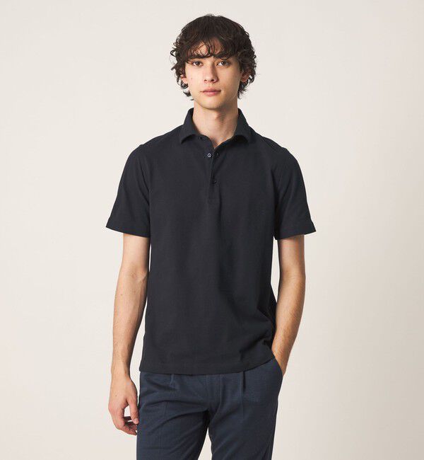 UNITED ARROWS「【別注】＜GUY ROVER＞ショートスリーブ ポロシャツ」|ポロシャツ|NAVY
