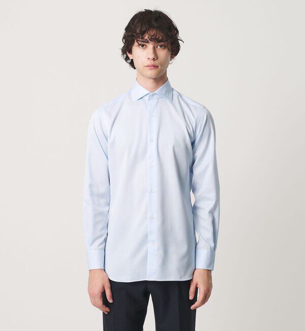 UNITED ARROWS「イージーケア AG パナマ ワイドスプレッドカラー シャツ 抗菌防臭 通気性」|シャツ・ブラウス|