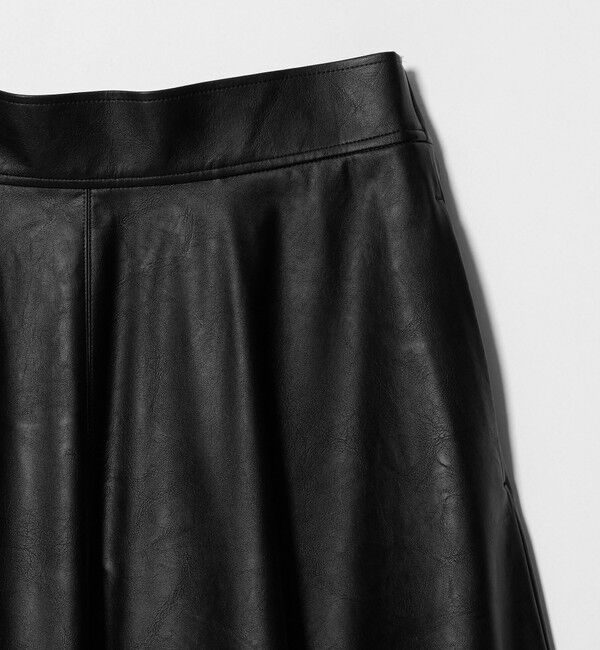 UNITED ARROWS「＜SACRA＞レザーライク マキシ スカート」|スカート|
