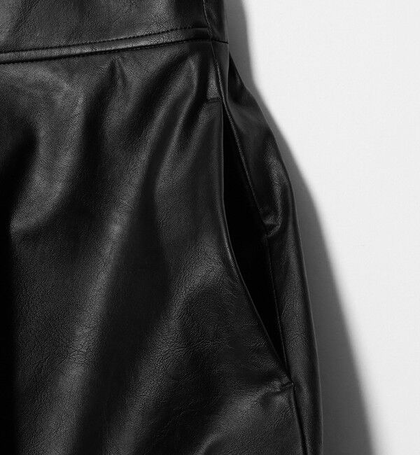 UNITED ARROWS「＜SACRA＞レザーライク マキシ スカート」|スカート|