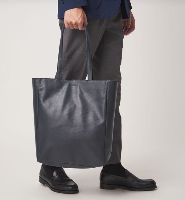 UNITED ARROWS green label relaxing「ナッパ デイリー トートバッグ」|トートバッグ|NAVY