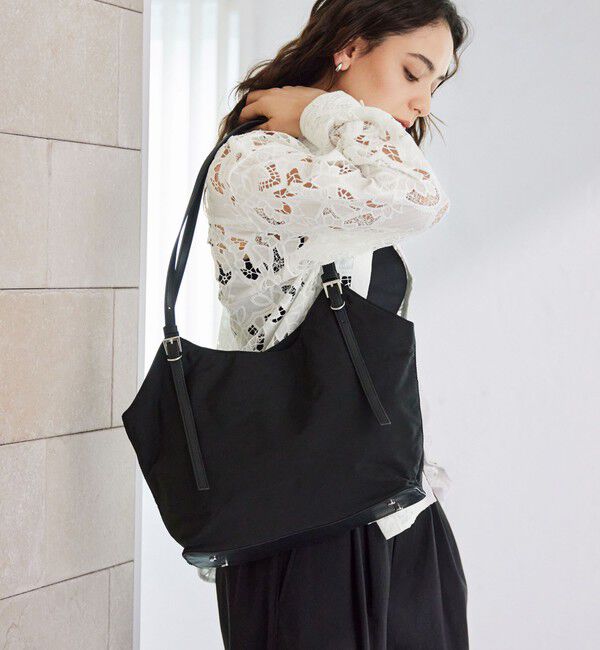 UNITED ARROWS green label relaxing「【WEB限定】2WAYバックルハンドル トートバッグ / ショルダーバッグ / A4サイズ はっ水」|トートバッグ|