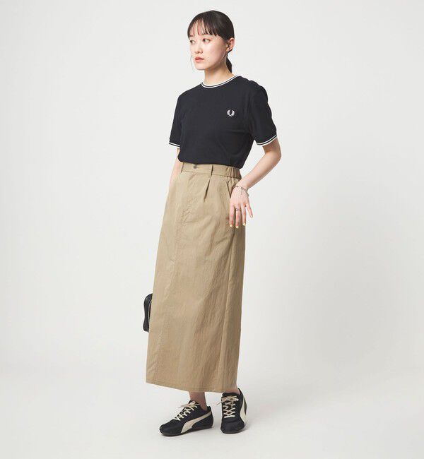 UNITED ARROWS green label relaxing「グロッシー スカート」|フレア|
