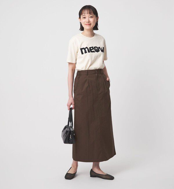 UNITED ARROWS green label relaxing「グロッシー スカート」|フレア|