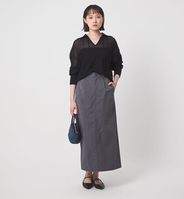 UNITED ARROWS green label relaxing「メッシュ ポロプルオーバー」|ニット・セーター|