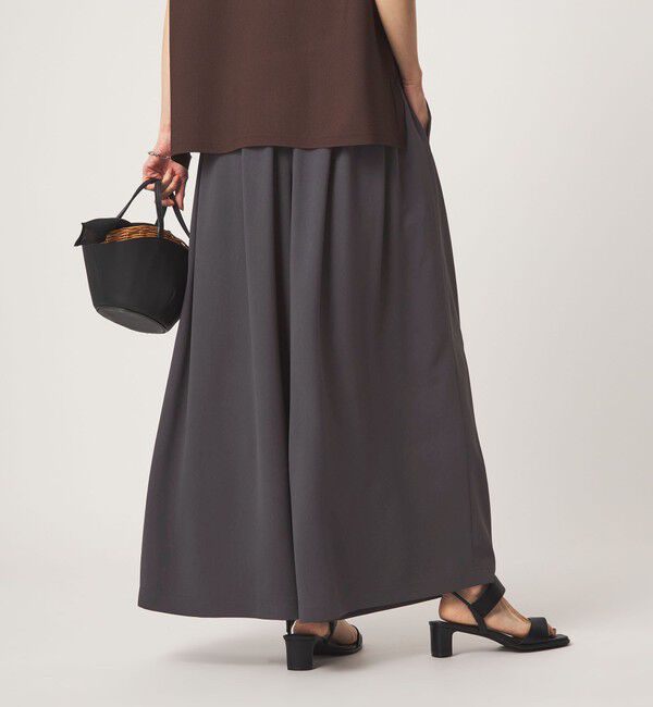 UNITED ARROWS green label relaxing「［size SHORTあり］ジョーゼット フレア タック ワイド パンツ」|その他|