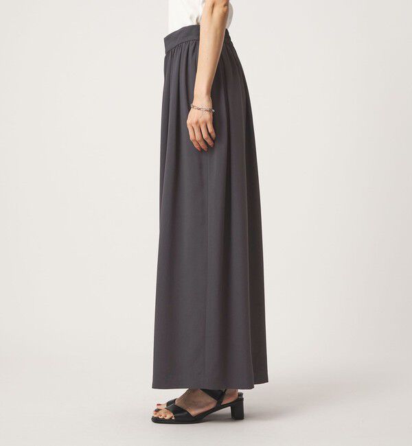 UNITED ARROWS green label relaxing「［size SHORTあり］ジョーゼット フレア タック ワイド パンツ」|その他|