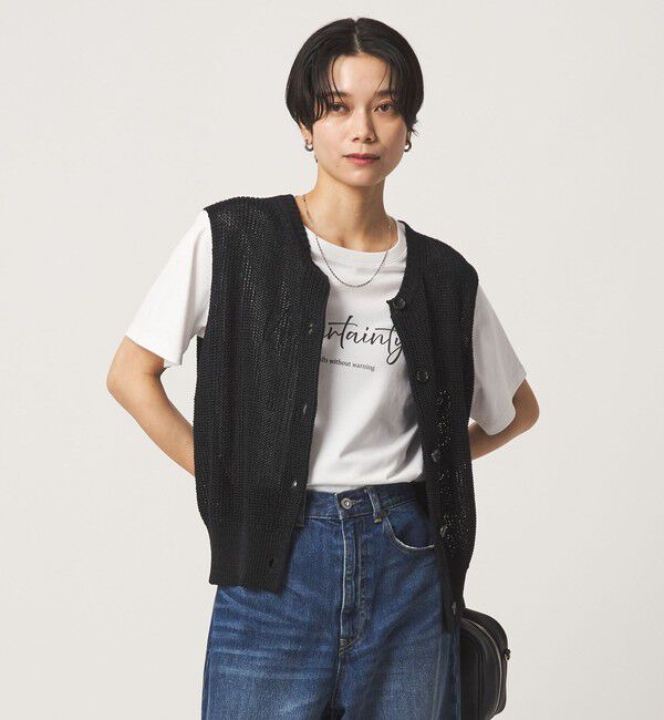 UNITED ARROWS green label relaxing「ニット ボタン ベスト」|ベスト・ジレ|