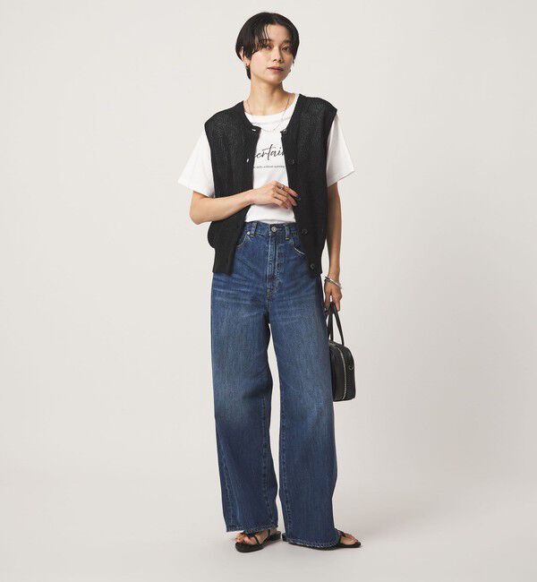 UNITED ARROWS green label relaxing「ニット ボタン ベスト」|ベスト・ジレ|